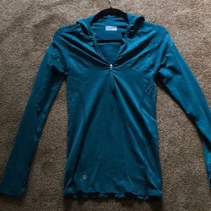 Athleta long sleeve top with hood